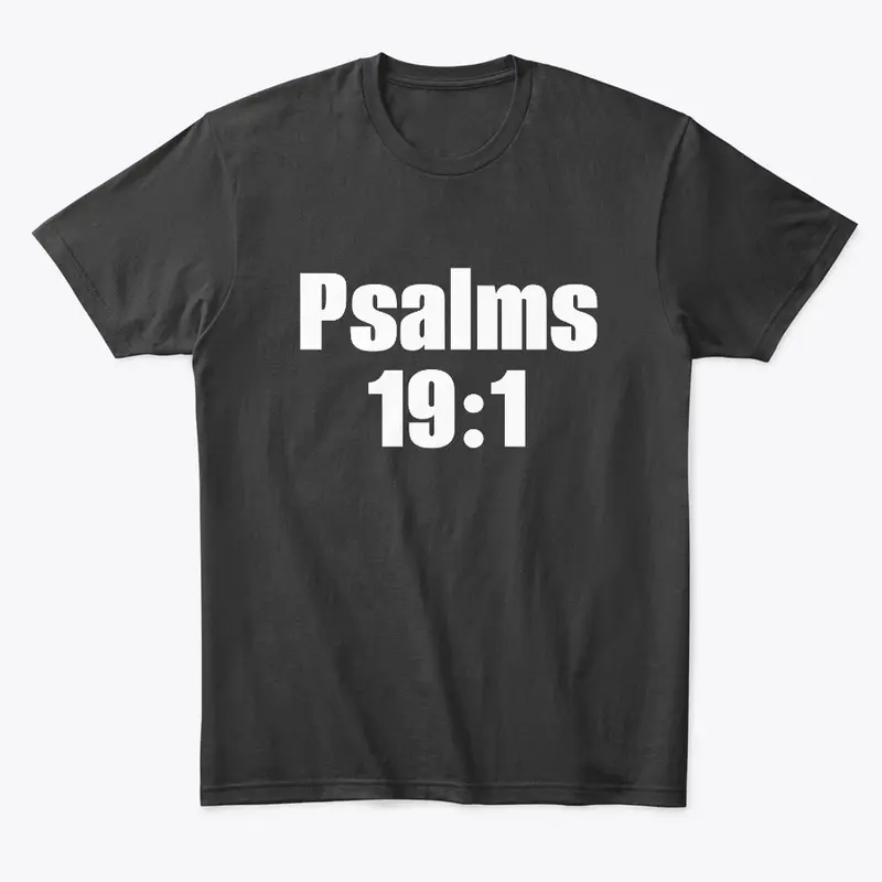 Psalms 19:1 FRONT ONLY